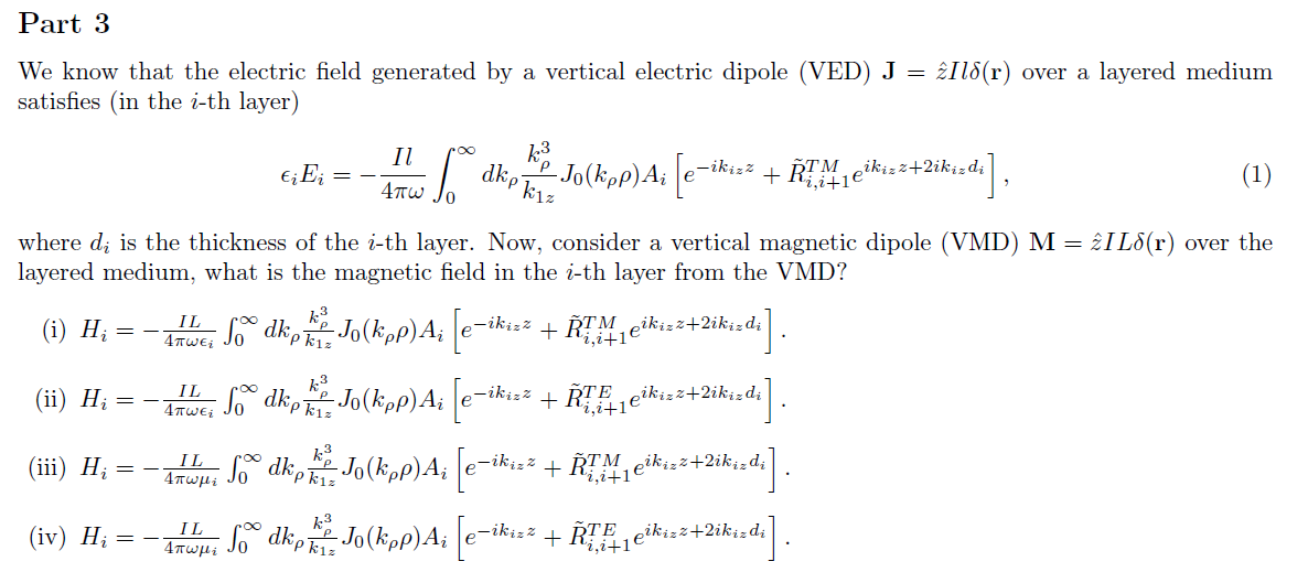 Solved We know that the electric field generated by a | Chegg.com