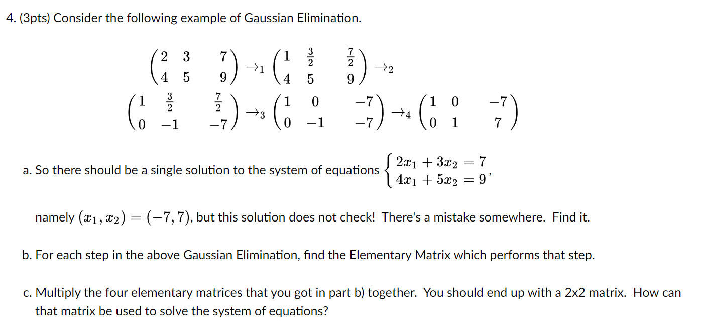 Solved 4. (3pts) Consider the following example of Gaussian | Chegg.com