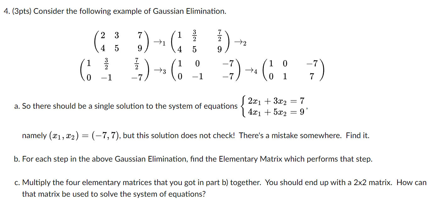 Solved 4. (3pts) Consider The Following Example Of Gaussian | Chegg.com