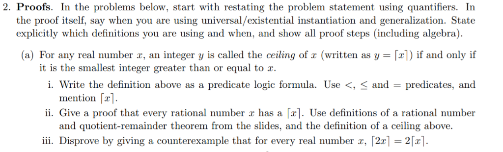 Proof Challenge Problems Solved 2. Proofs. In the problems below, start with | Chegg.com