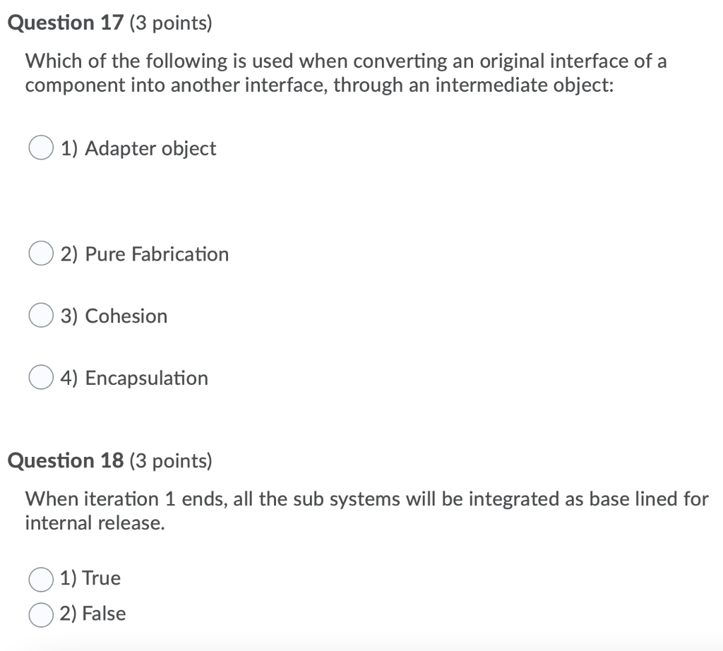 Solved Question 19 (3 points) Iteration 2 doesn't focus on | Chegg.com