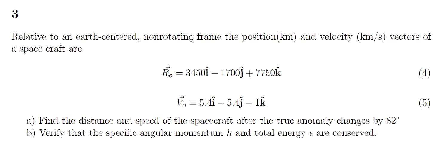 Solved Relative To An Earth-centered, Nonrotating Frame The 