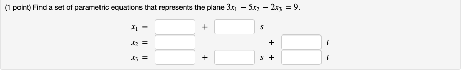 Solved Find a set of parametric equations that represents | Chegg.com