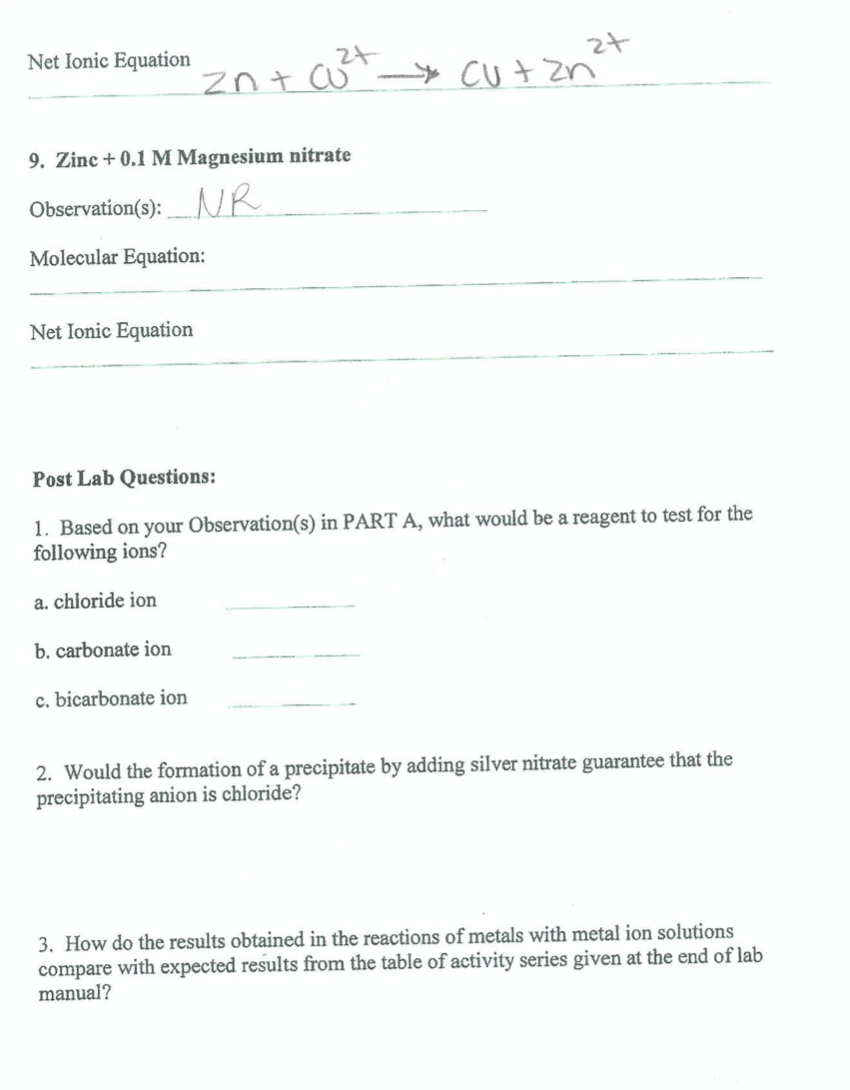 Solved Please someone help me with the post-lab questions | Chegg.com