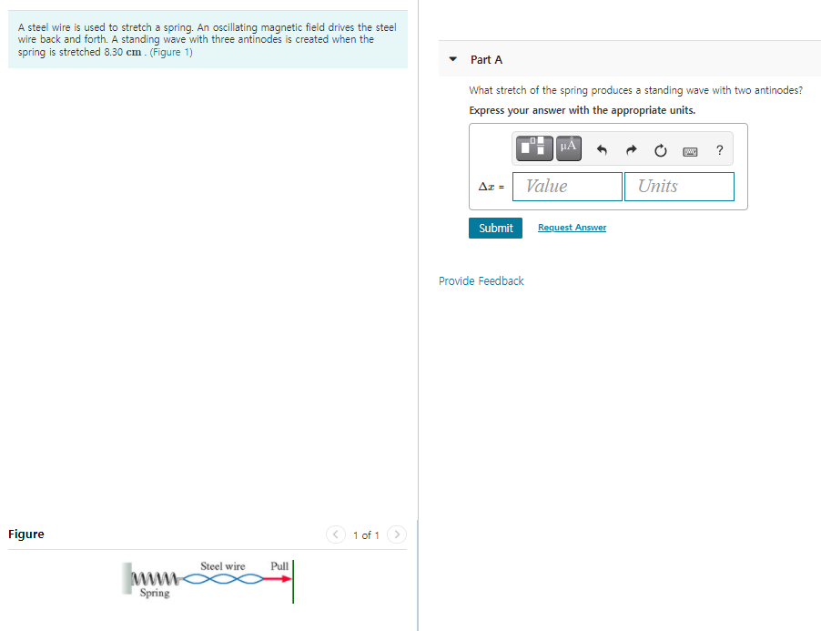 Solved A steel wire is used to stretch a spring. An | Chegg.com