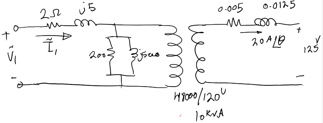 Solved Following Is A Single Phase 10 Kva 48000 120v