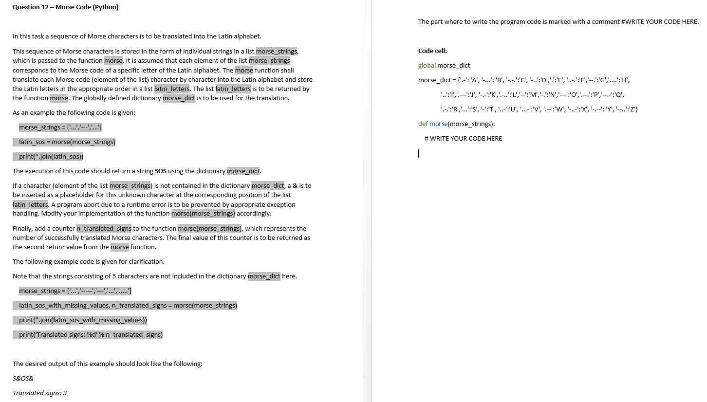 Solved The part where to write the program code is marked | Chegg.com
