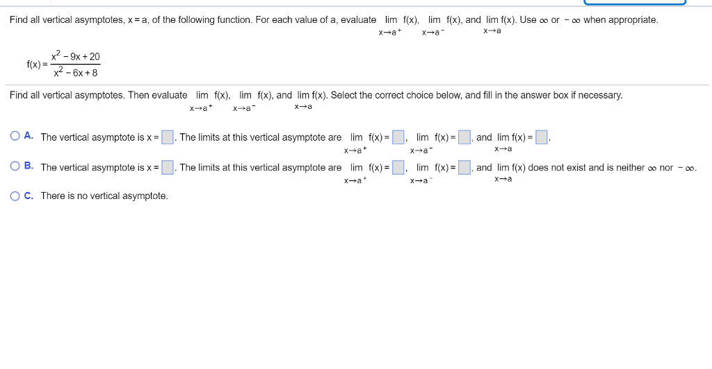 Calculus 1 Infinite Limits Calculus 1 Infinite Limits