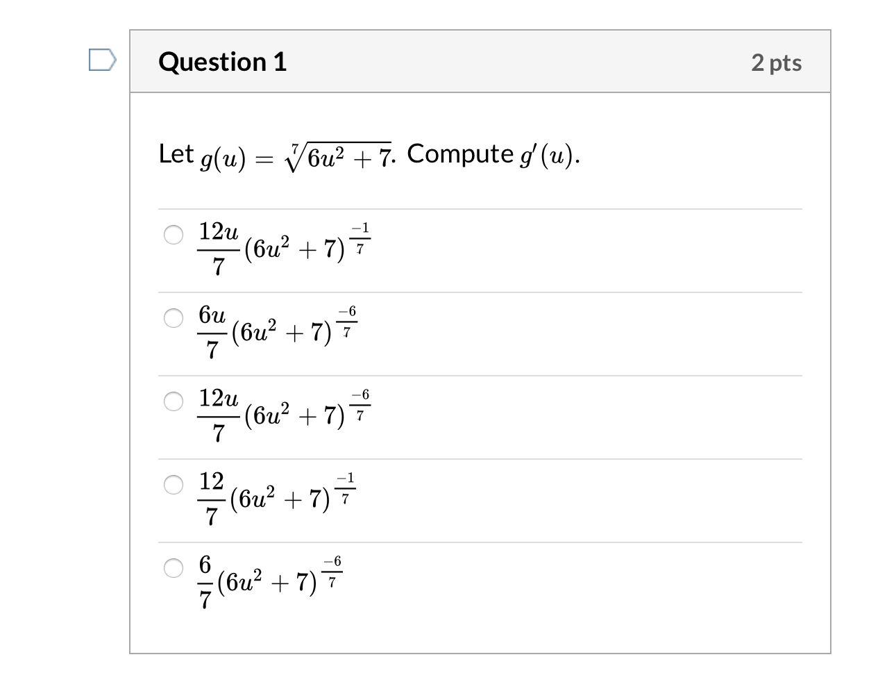 Solved Question 2 3 Pts Let G X Ln X E7x Compute G Chegg Com