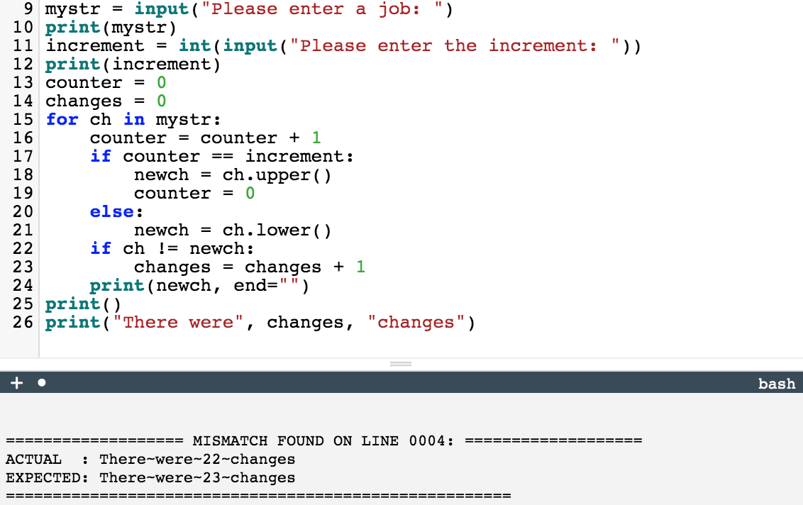 Solved I can't figure out how to have it count all | Chegg.com