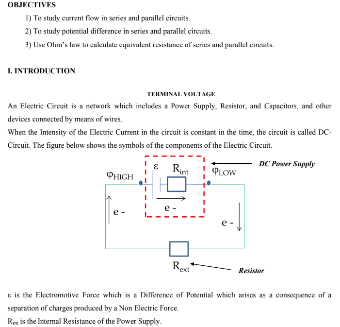 Series Circuits and the Application of Ohm's Law, Series And Parallel  Circuits