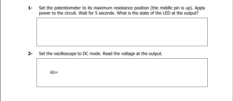 monostable multivibrator lab experiment