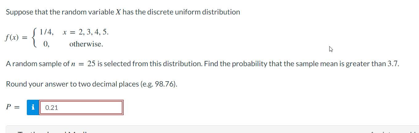 Solved Suppose that the random variable X has the discrete | Chegg.com