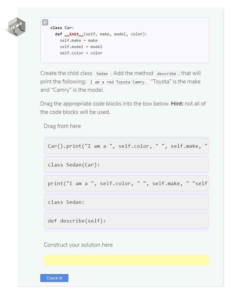 Solved Assume the following code: class ExampleClass: def | Chegg.com