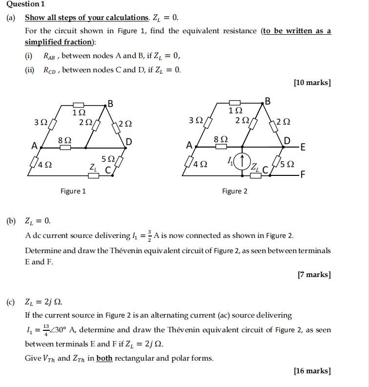 Solved Question 1 (a) Show all steps of your calculations. 2 | Chegg.com