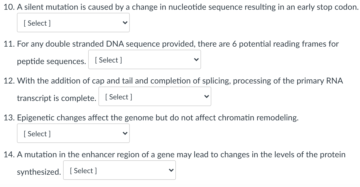 Solved 10. A silent mutation is caused by a change in | Chegg.com