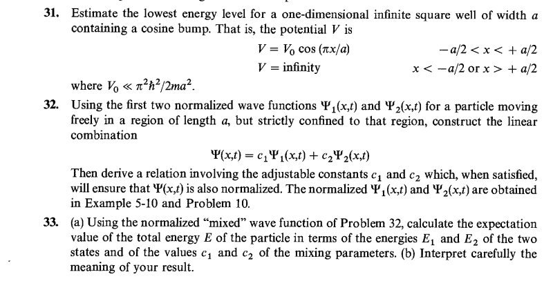 Solved 1. Estimate the lowest energy level for a | Chegg.com