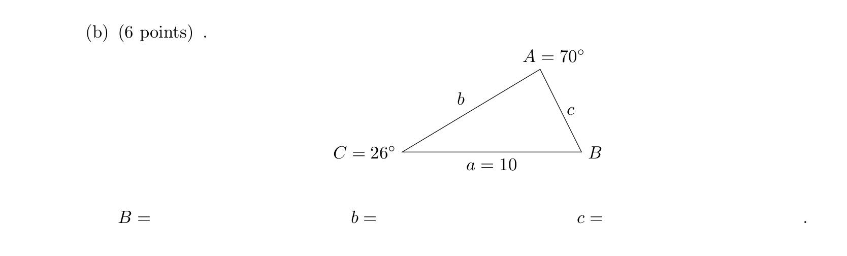 Solved (b) (6 Points). | Chegg.com