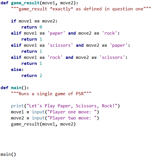 Solved Write a program that will will facilitate a two | Chegg.com