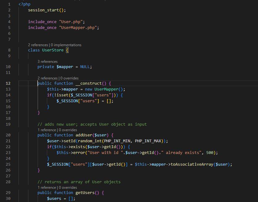 Solved CHANGE THIS CODE SO USES A DATABASE INSTEAD OF | Chegg.com