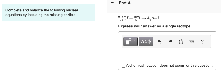 Solved Complete And Balance The Following Nuclear Equations | Chegg.com