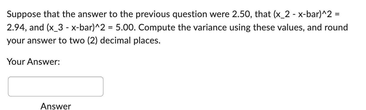 Solved Suppose that the answer to the previous question were | Chegg.com