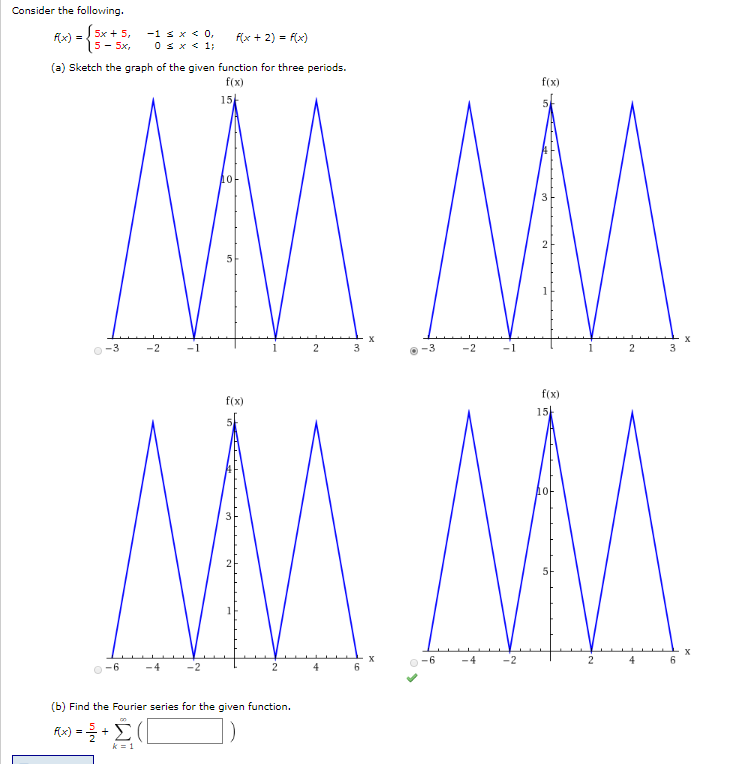 Solved Consider the following (a) Sketch the graph of the | Chegg.com