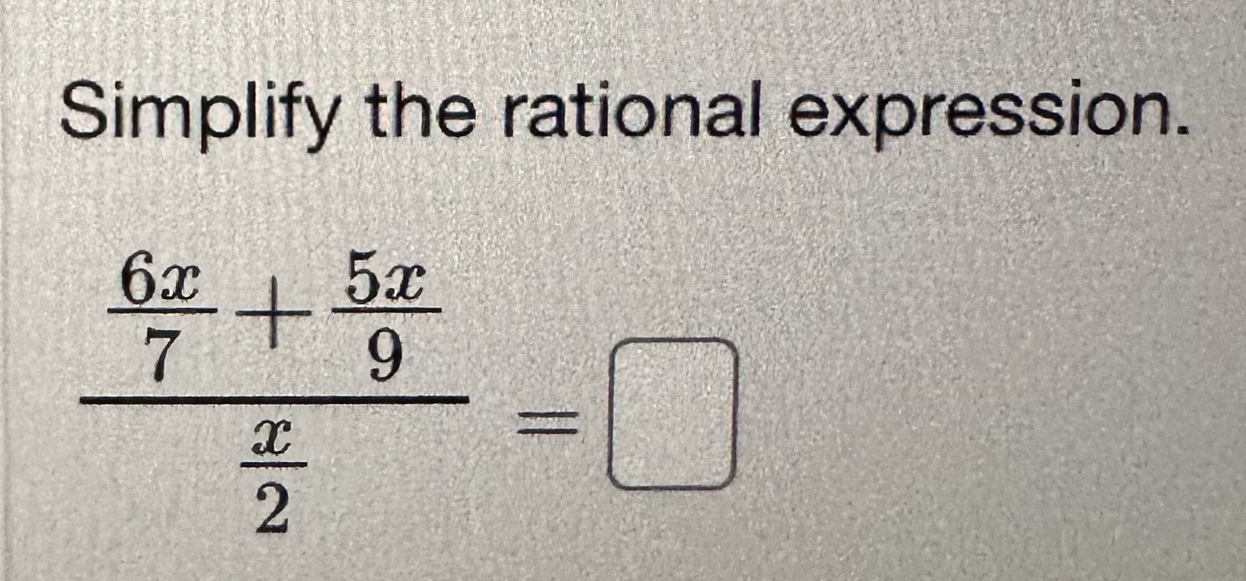 Solved Simplify the rational expSimplify the rational | Chegg.com