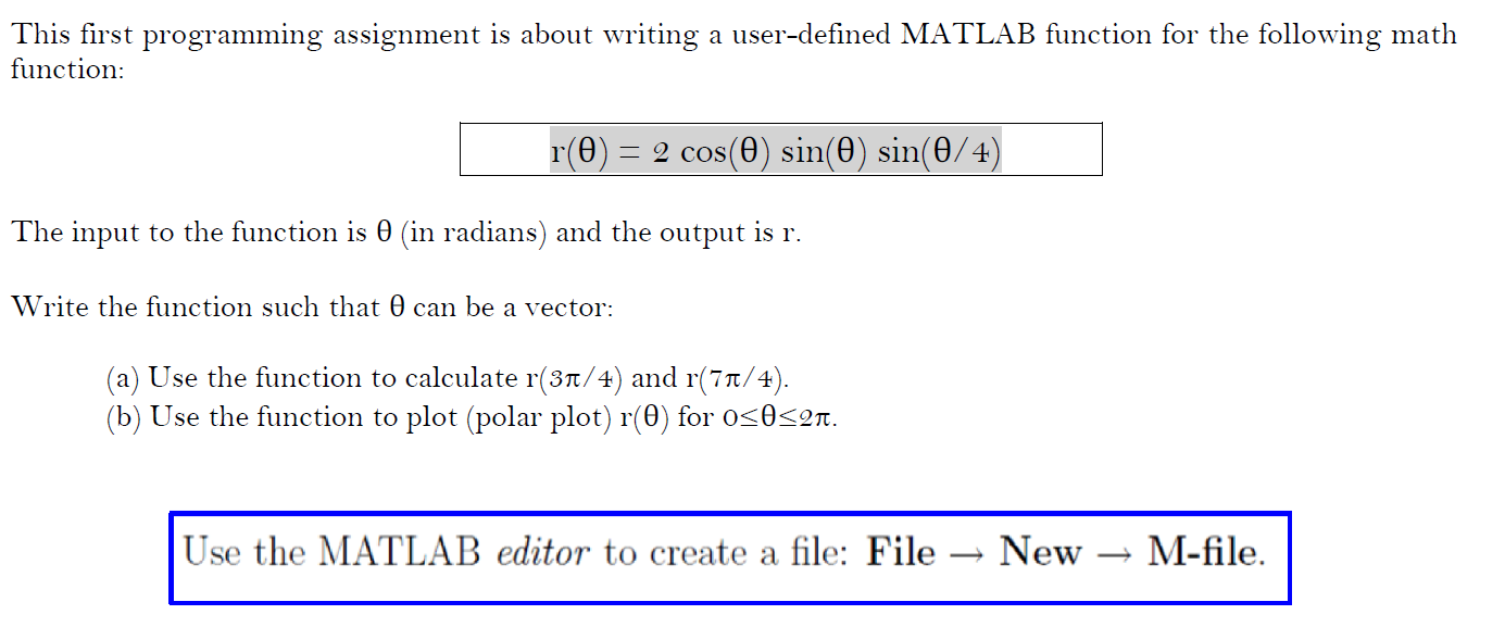Solved This first programming assignment is about writing a | Chegg.com