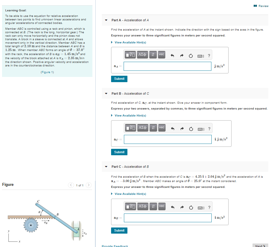 Solved Review Learning Goal To Be Able To Use The Equation Chegg Com