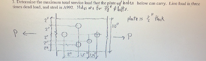Solved . Determine the maximum total service load that the | Chegg.com