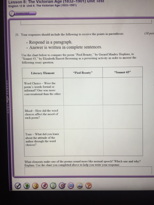 Lesson 8: The Victorian Age (1832-1901) Unit Test | Chegg.com