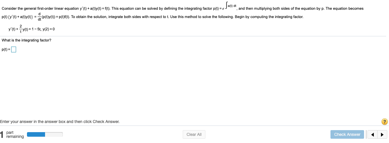 Solved and then multiplying both sides of the equation by p. | Chegg.com