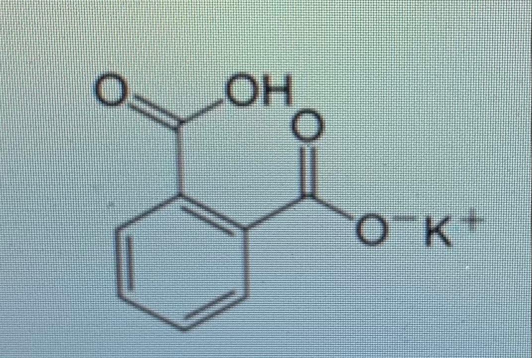 Solved 1) Potassium hydrogen phthalate, C8H5KO4 (molar mass | Chegg.com