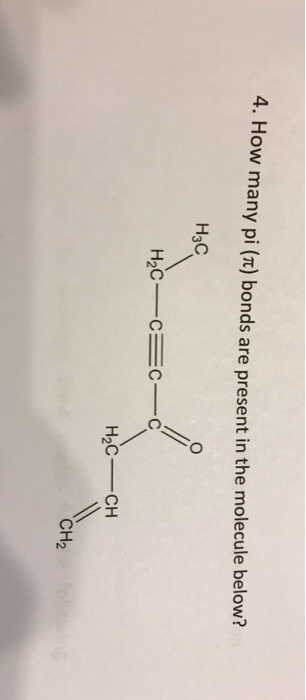 How Many Pi Bonds Are Present In The Structure Below