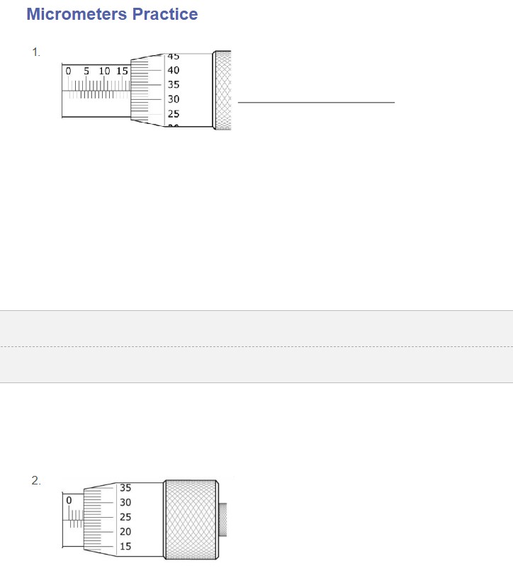 Solved Micrometers Practice 4.