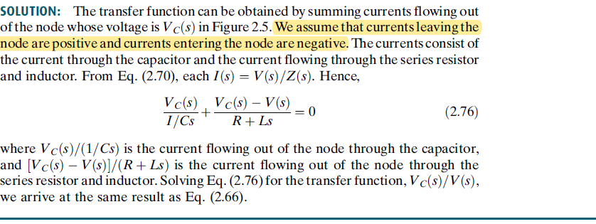 Solved Solution: The Transfer Function Can Be Obtained By 