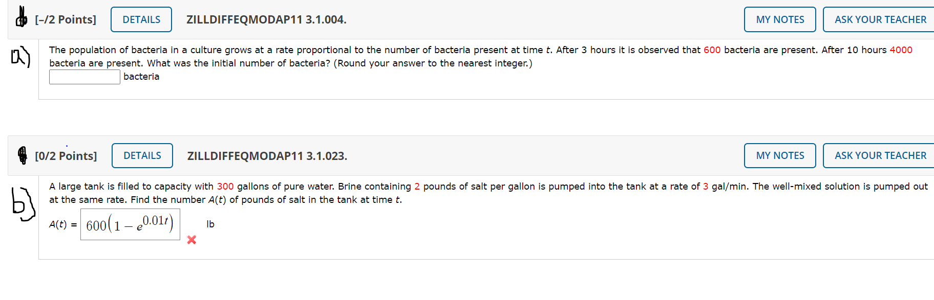 Solved [-12 Points] DETAILS ZILLDIFFEQMODAP11 3.1.004. MY | Chegg.com