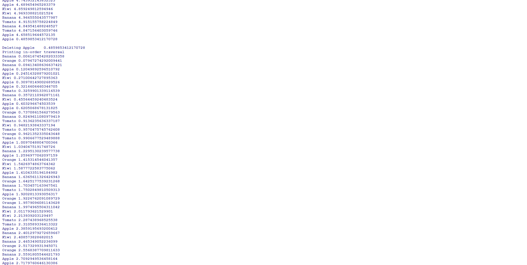 Solved Write a program which creates a binary search tree of | Chegg.com