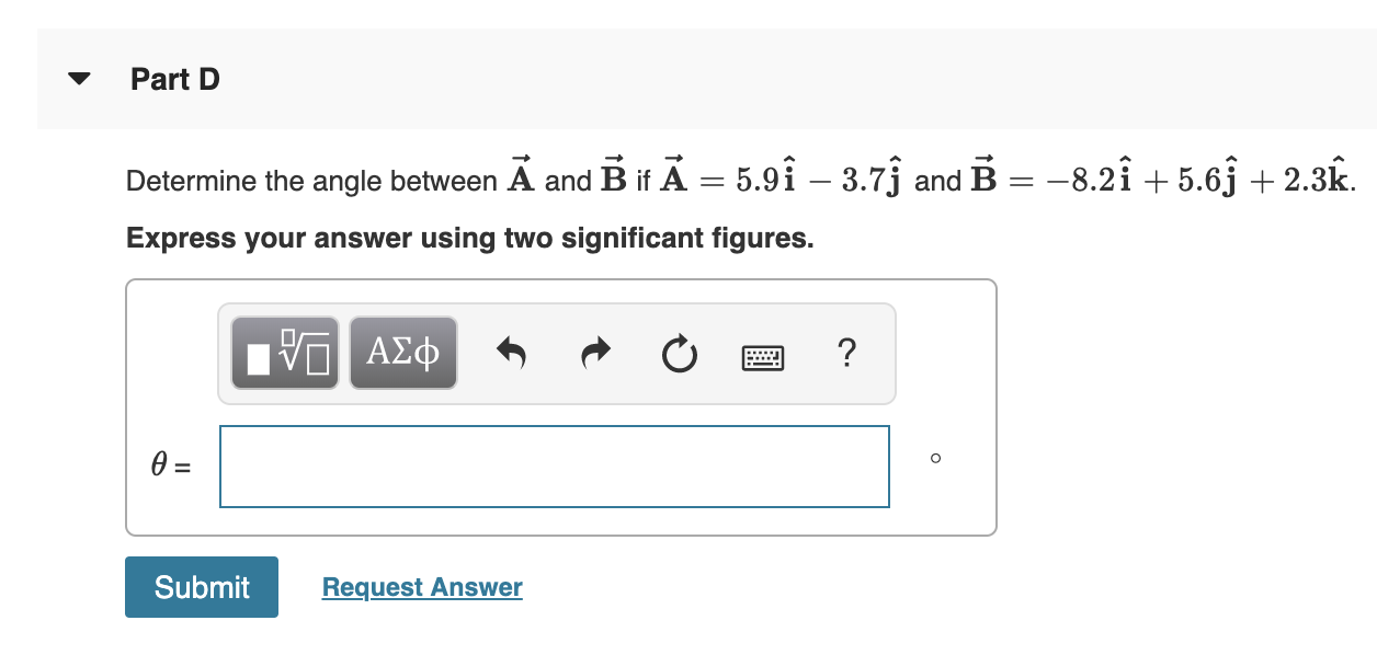 Solved Part B Find The Y Component Of The Vector Product Chegg Com