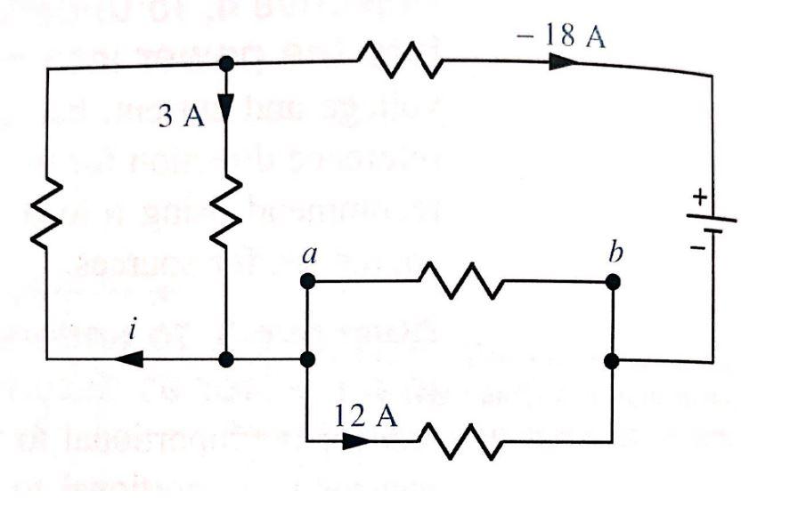 Solved need help Use KCL to find currents and ab | Chegg.com