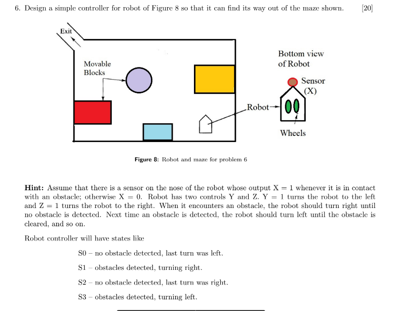 6. Design a simple controller for robot of Figure 8 | Chegg.com