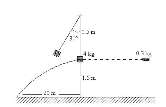 Solved A bullet of mass 0.3 kg hits and passes through a 4 | Chegg.com