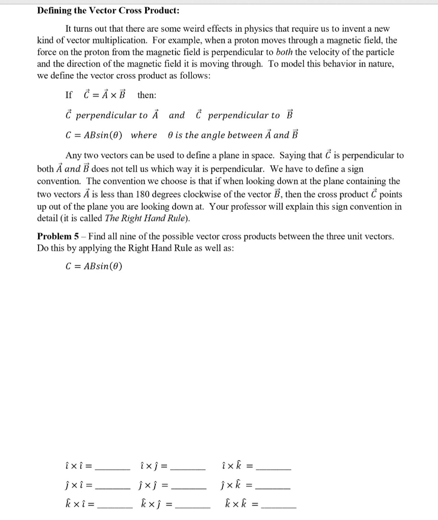 Solved: Problem 3 - Find The Dot Product Between Vectors A... | Chegg.com