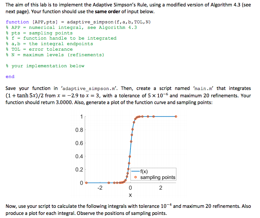 The aim of this lab is to implement the Adaptive | Chegg.com