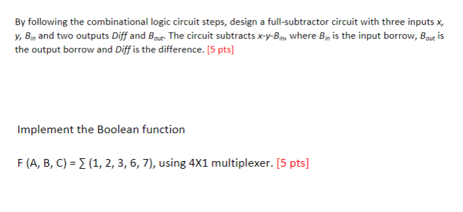 Solved By Following The Combinational Logic Circuit Steps, | Chegg.com