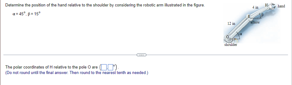 Solved Н. 4 in H hand Determine the position of the hand | Chegg.com