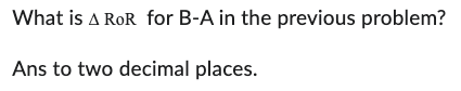 Solved 12. The table below provides cash flows for two | Chegg.com