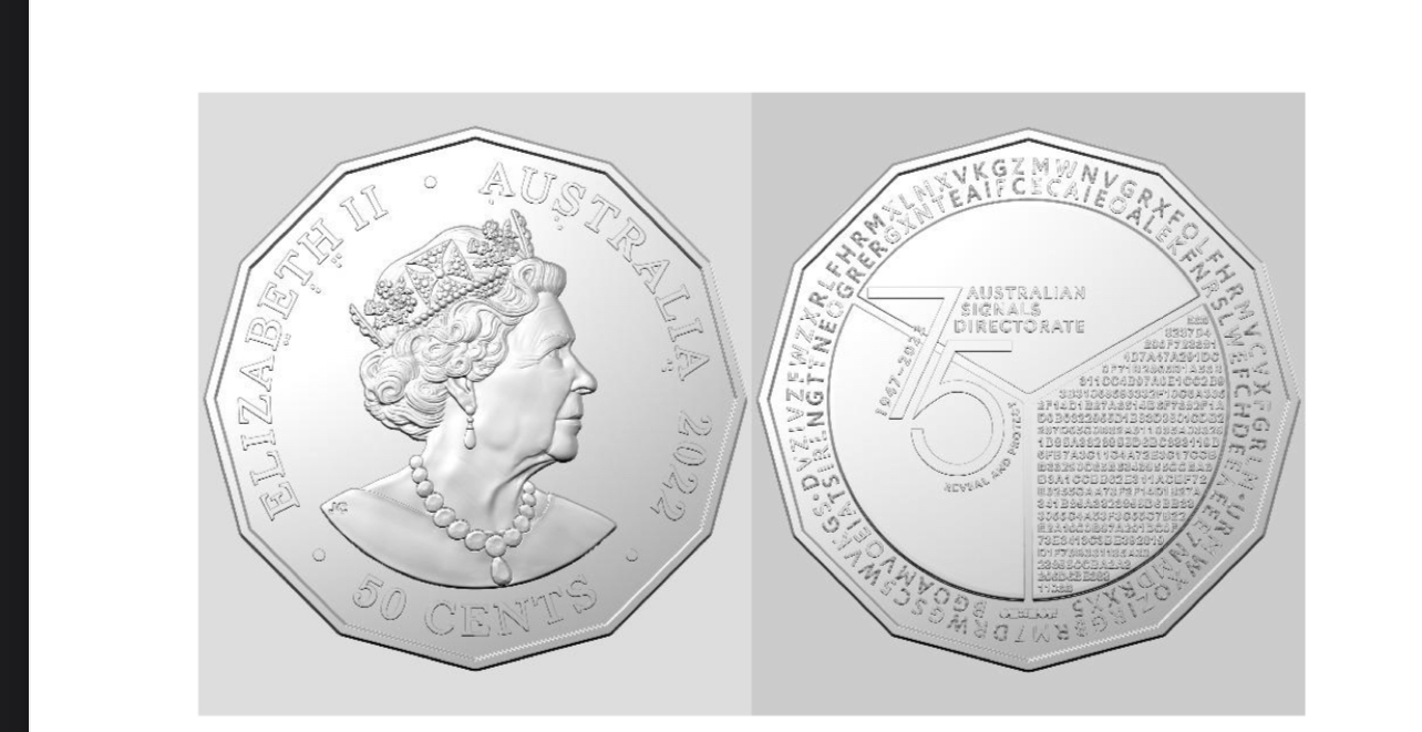 Solved Help me to decode the coin. The Australian DSD with | Chegg.com