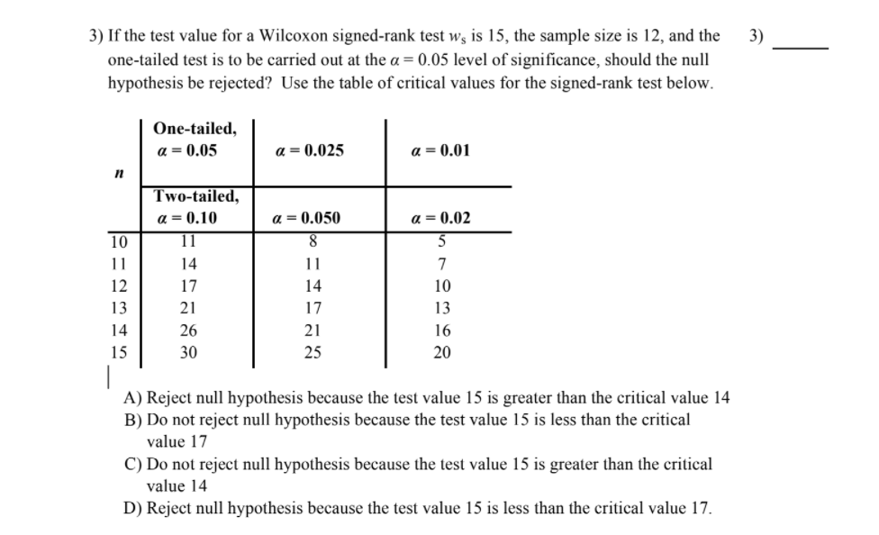 Solved 2) 2) The Following Data Was Collected As Part Of A | Chegg.com